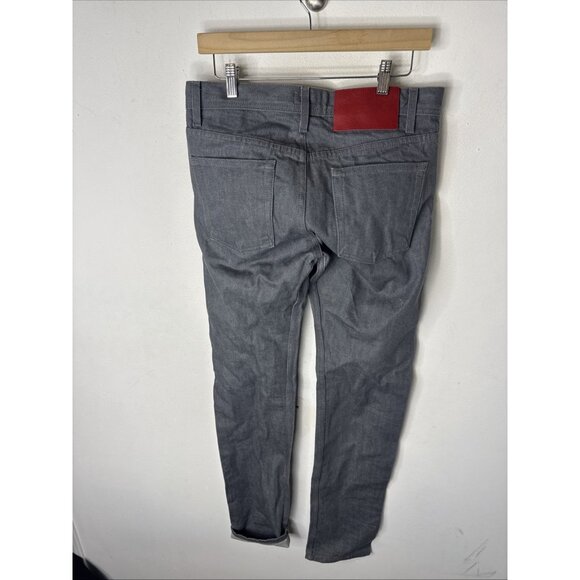 Naked & Famous Selvedge Denim Jeans Gray Raw Denim Men’s 30x35 - Picture 2 of 8